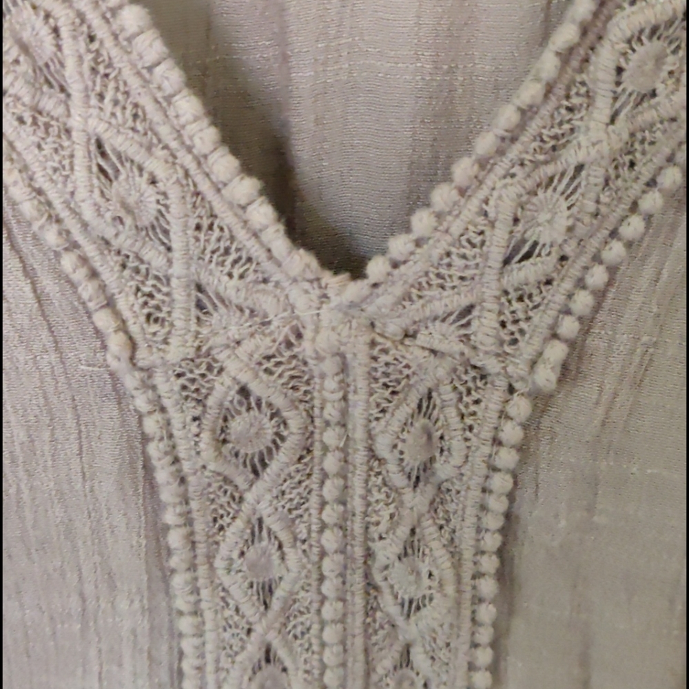 JohnPaulRichard cotton & lace blouse - Picture 4 of 5